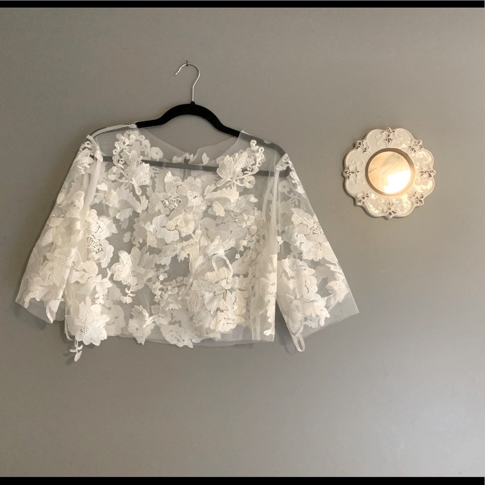 Lace dress topper